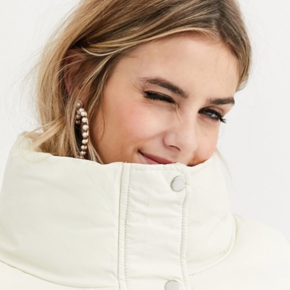Cream Puffer Jacket - Picture 3 of 8
